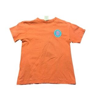 Simply Southern Kids Orange/Coral Short Sleeve Tee Youth Small 100% cotton beach